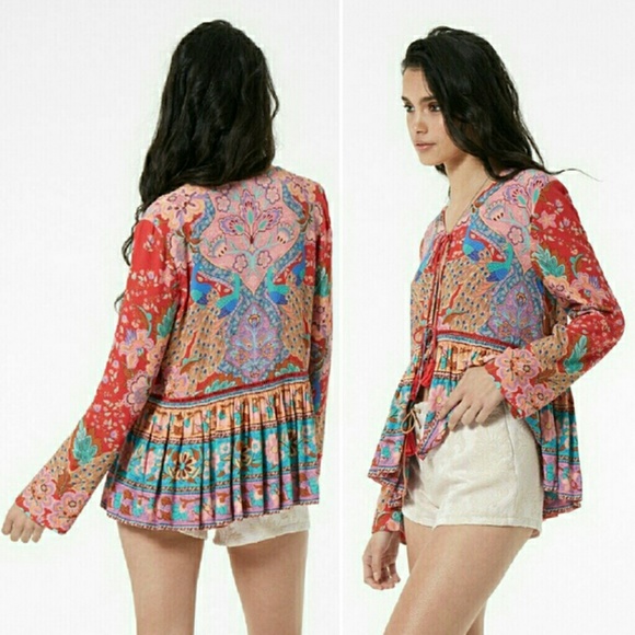 New spell designs lotus jacket ruby peacock gypsy - Picture 4 of 7